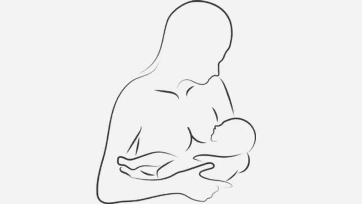 desenho de aleitamento materno